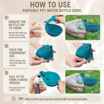 Portable Pet Water Bottle-Bowl™