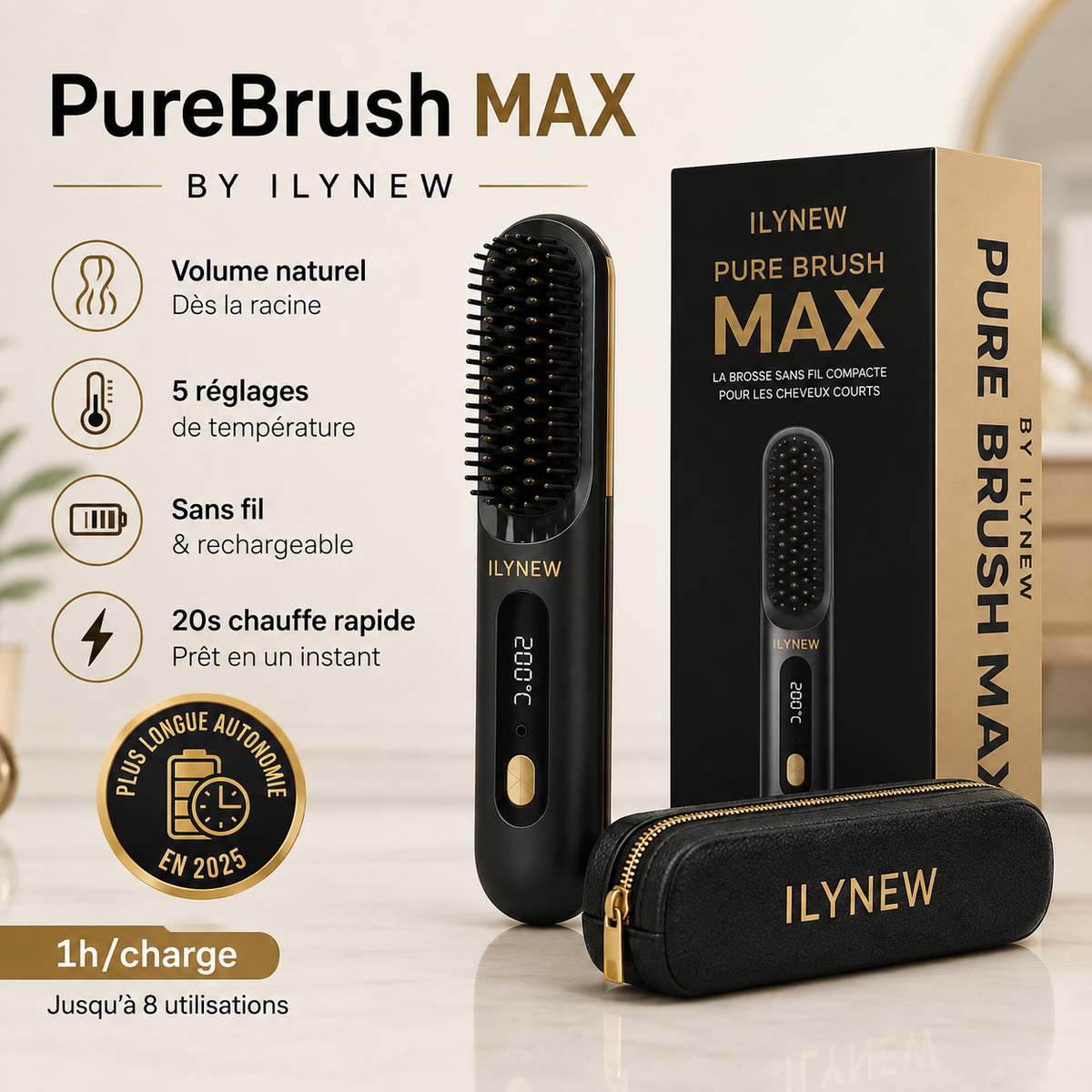 PureBrush MAX ™- Simple Cordless Home Brush